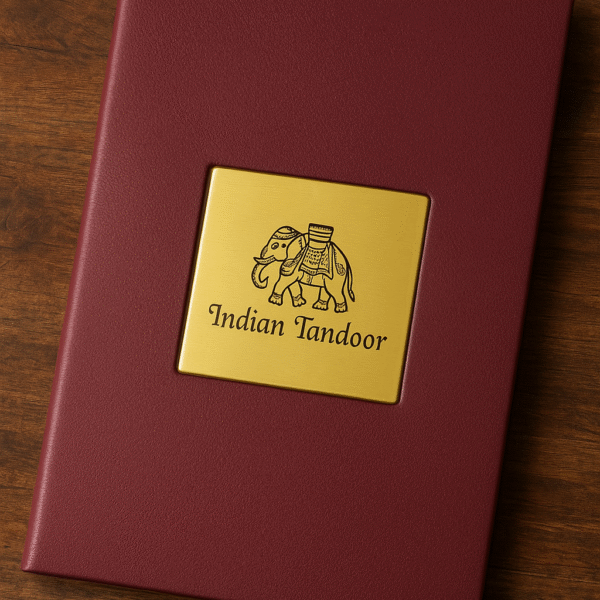 PU Leather Golden Plated Bill Book