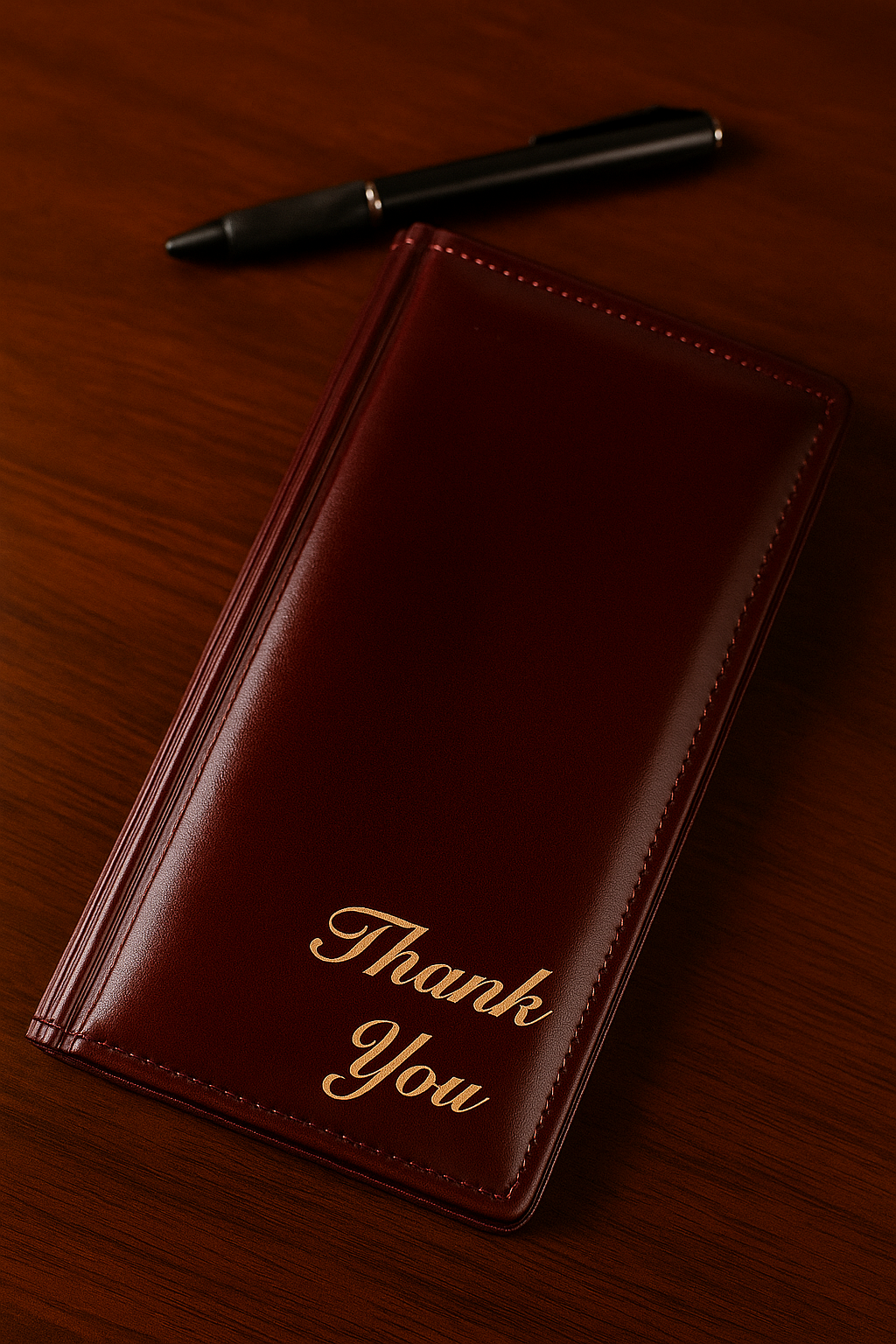 Glossy Leatherite Red Bill Book