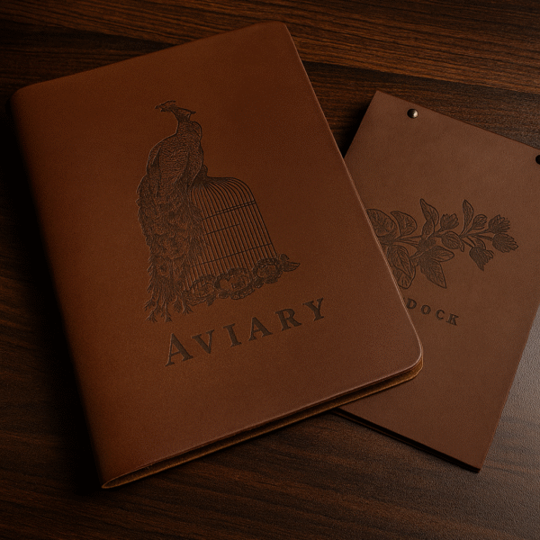 Full Grain Leather Menu Folder