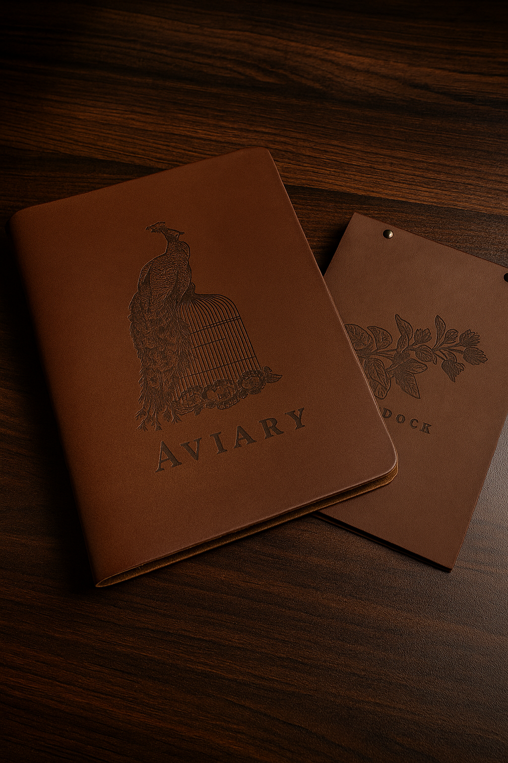Full Grain Leather Menu Folder