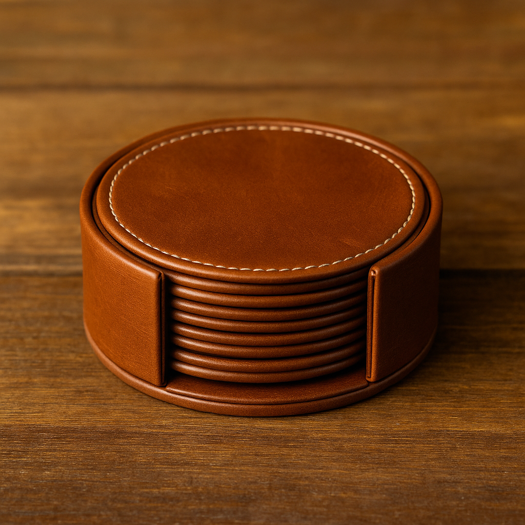 Round Raised Edge Coaster Set Of 4