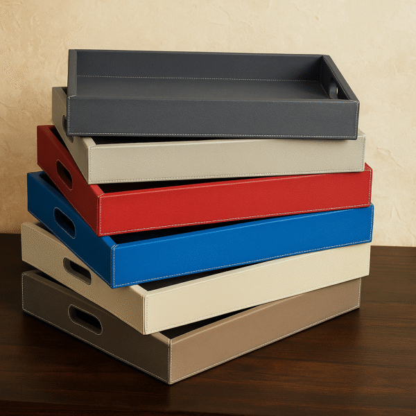 Luxury Multi-Colour Leather Tray