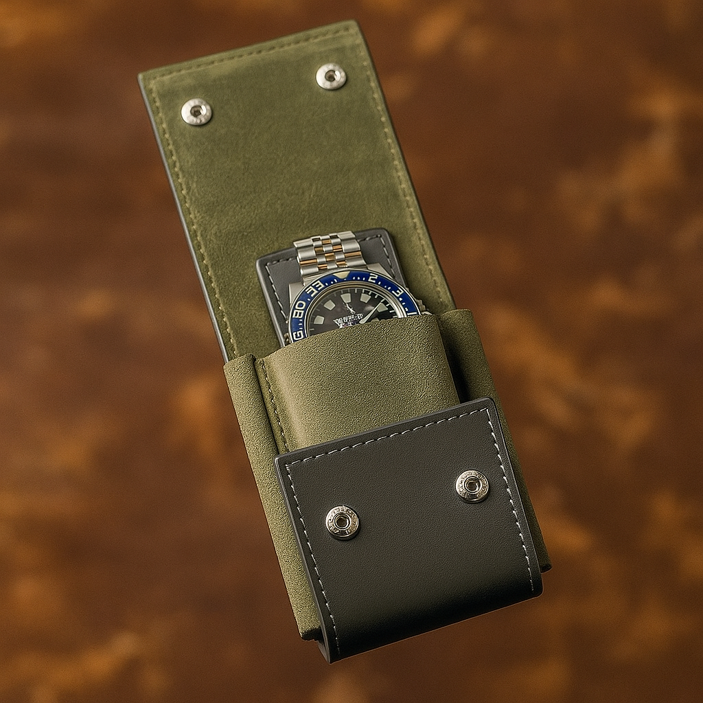 Snigle Slot Suede Leather Watch Cover