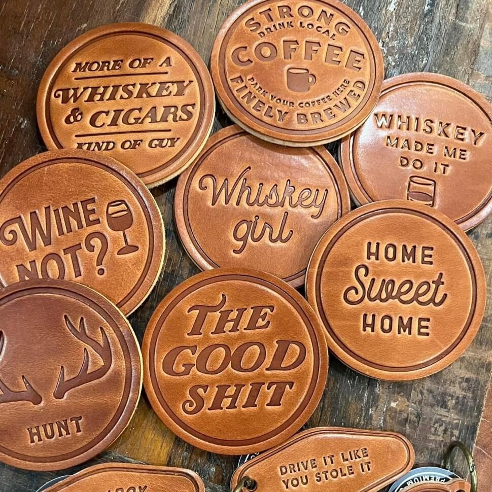 Vintage Orange Round Coaster
