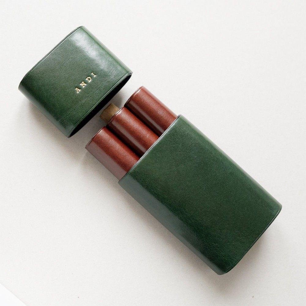 Second image of Triple Slot Cigarette Holder With Magnetic Lid
