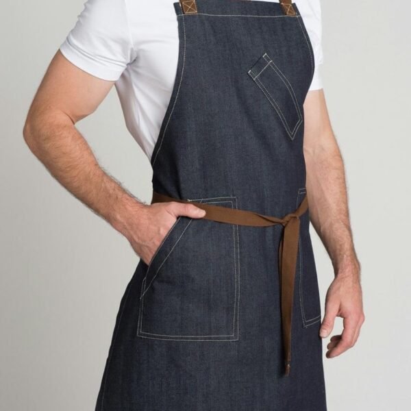 Denim Style Leather Apron