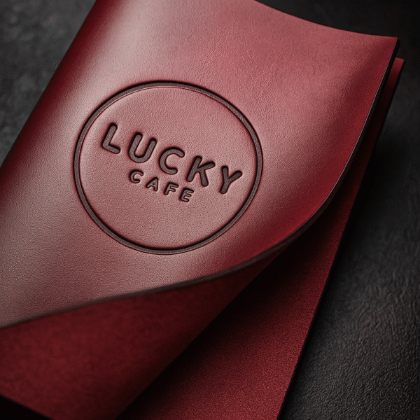 100% Pure Leather Red Menu Folder