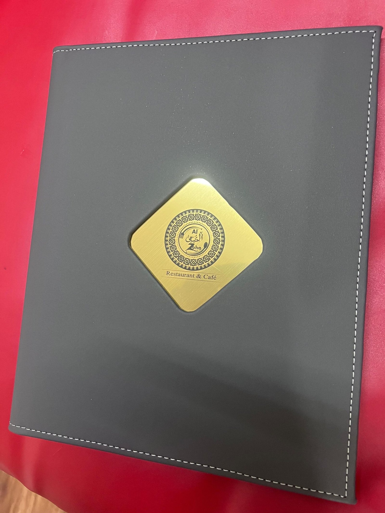 Second image of Luxury Black Menu Folder With Golden Plating